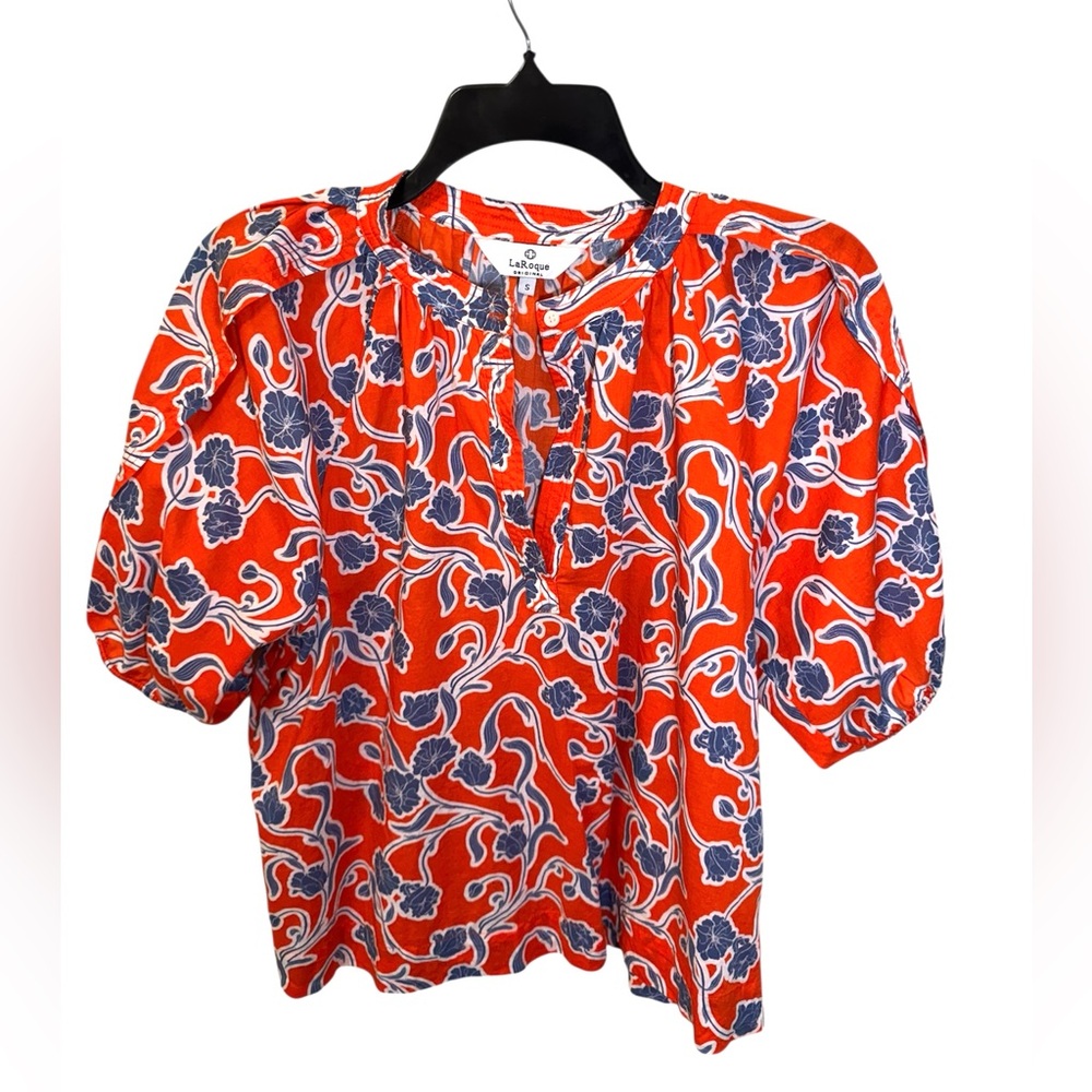 LaRoque Original Henley Top in floral print